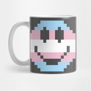 Trans Pride Pixel Smile Mug